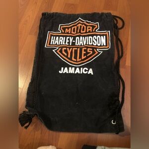 Harley Davidson bag or backpack black canvis